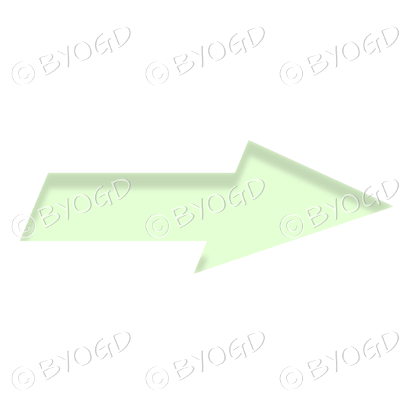 Green direction arrow