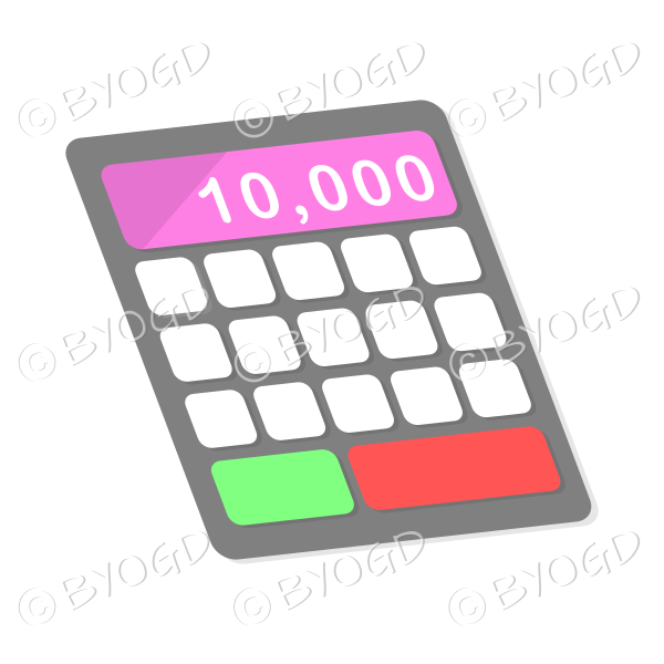 Multicoloured calculator
