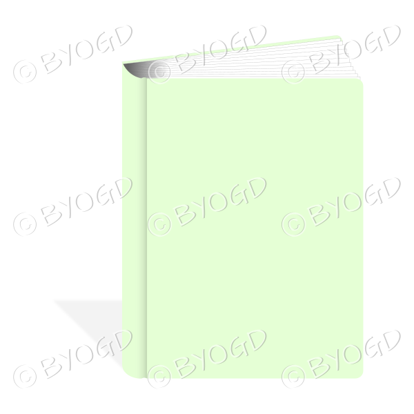 light green notebook