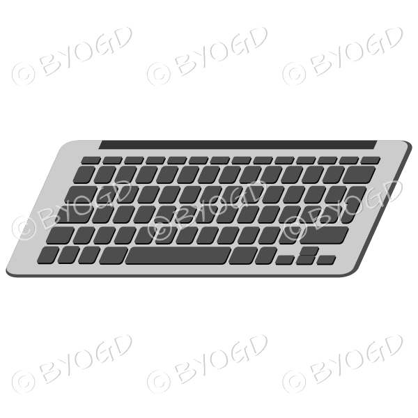 Computer keyboard - top view