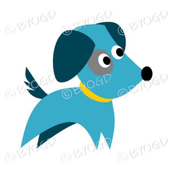 Bright Blue dog