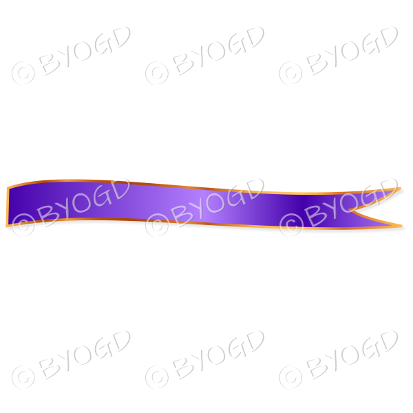Purple Ribbon Banner