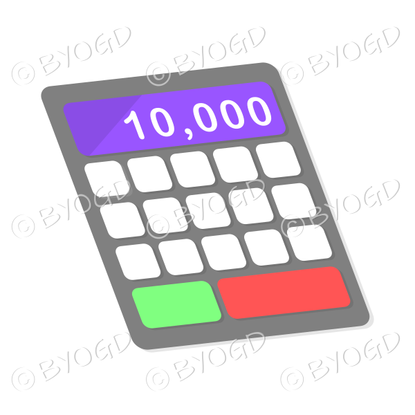 Desk calculator purple