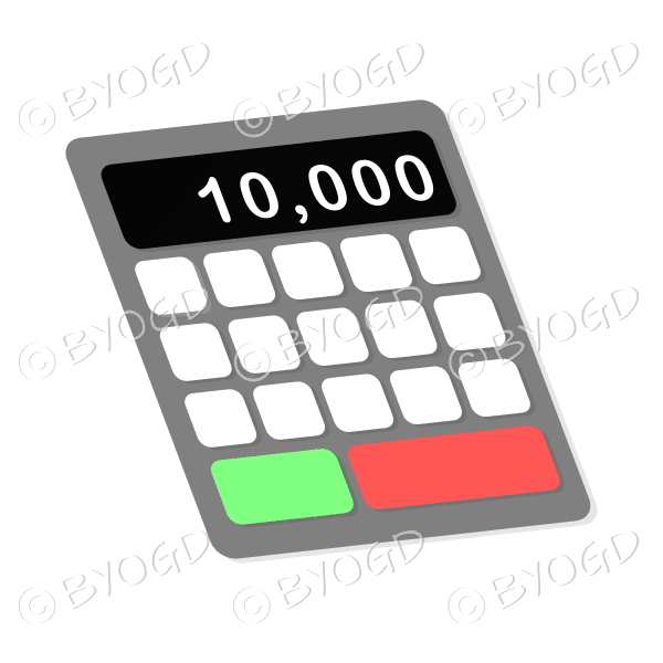 Black Pocket calculator