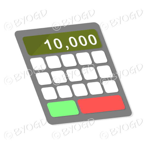Green Pocket calculator