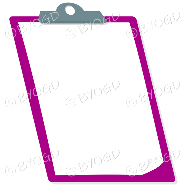 Checklist with with message area - pink / purple
