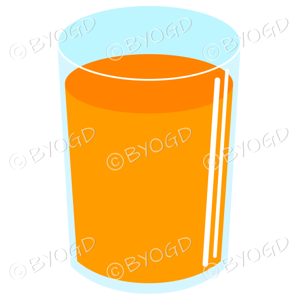 Refreshing orange cold drink. Could be juice or soda.
