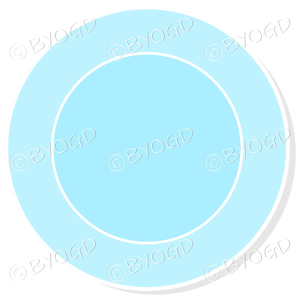 Blue plate