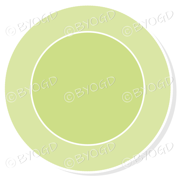 Green plate – top view