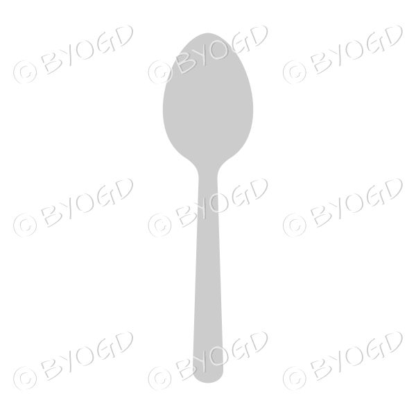 Dessert or soup spoon - silver