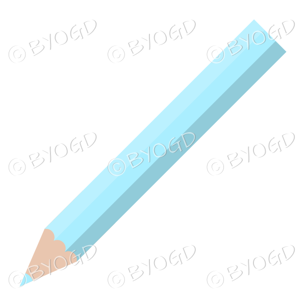 Blue pencil crayon