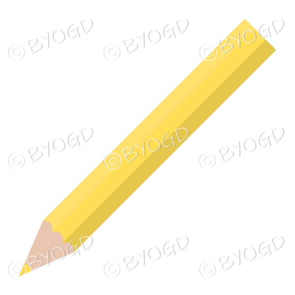 Yellow pencil crayon to colour in your doodles