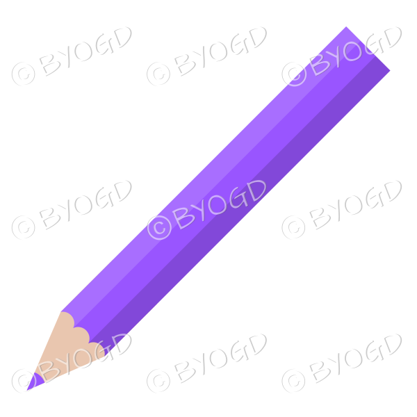 Purple pencil crayon to colour in your doodles