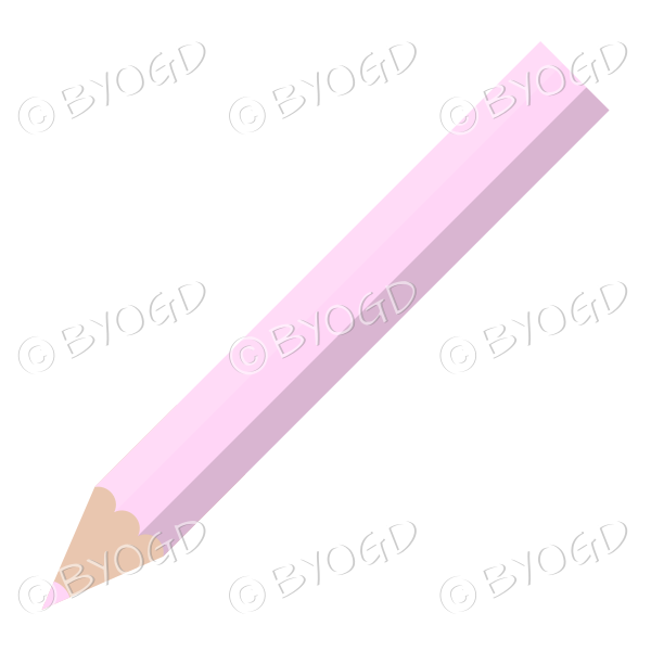 Pink pencil crayon to colour in your doodles
