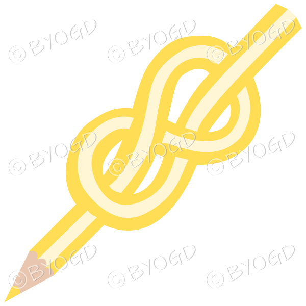 Yellow knot pencil