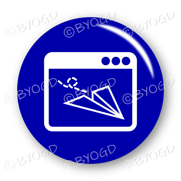 Website email button – blue