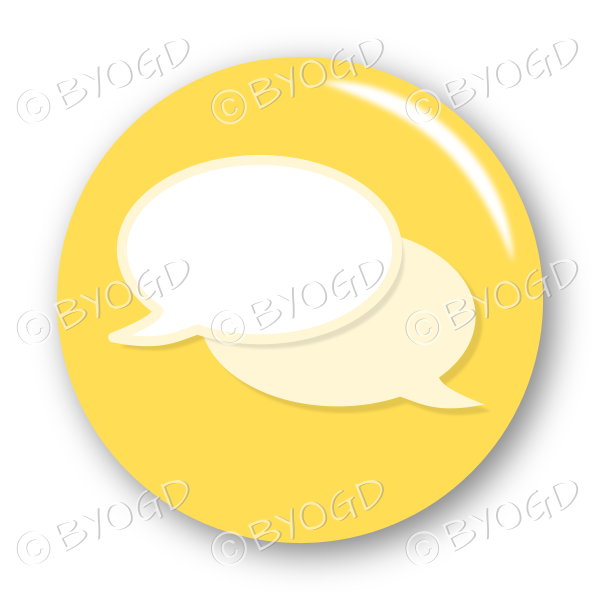 Chat bubble button - Yellow.