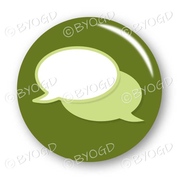 Chat bubble button - Green