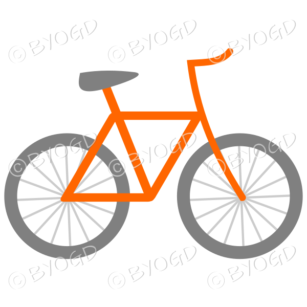 Orange bicycle