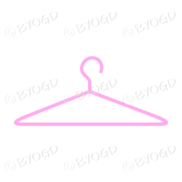 Pink coat hanger
