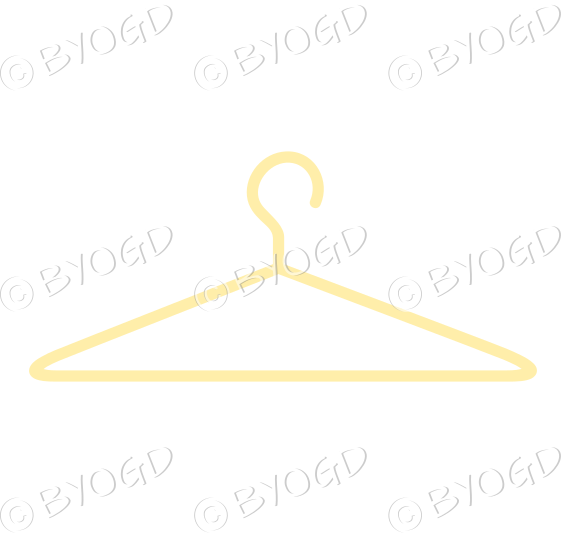 Yellow coat hanger