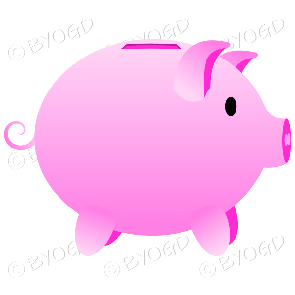 Piggy bank - pink