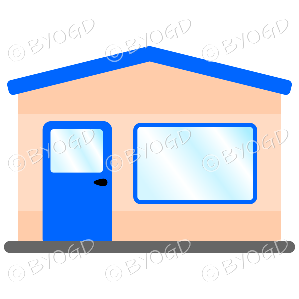A simple blue theme shop front for your store