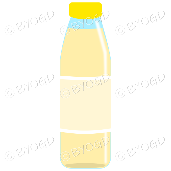 Yellow bottle with yellow juice