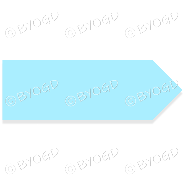 Very light blue direction pointer - write your own message