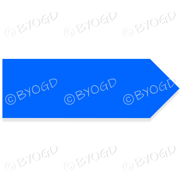 Blue direction pointer - write your own message
