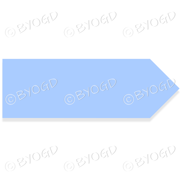 Pale blue direction pointer - write your own message