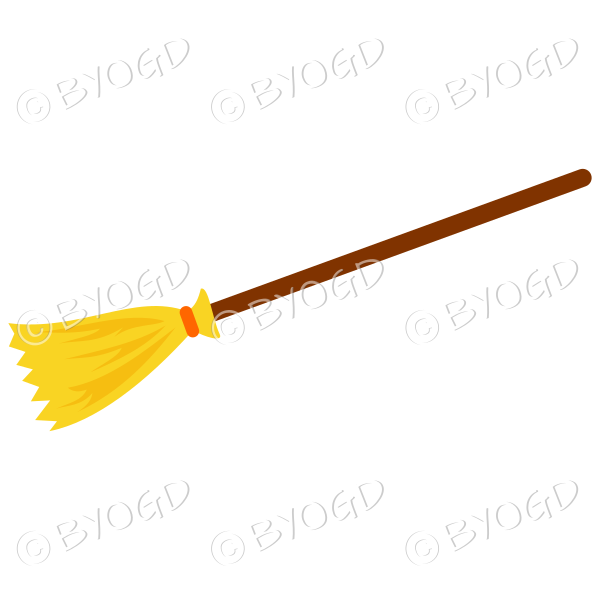 Halloween broomstick for witches to ride on.