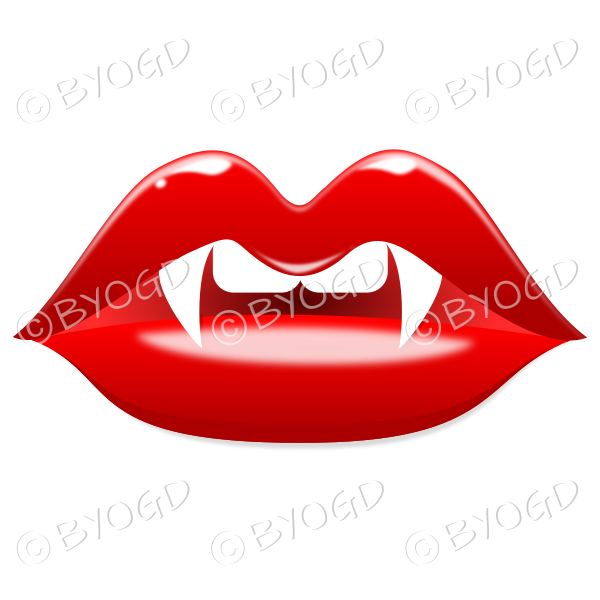 Halloween sexy red vampire lips