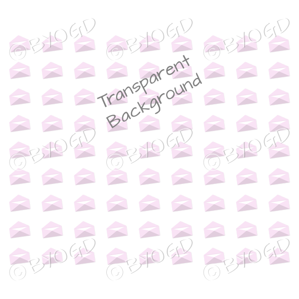 Pink mini envelope background on clear