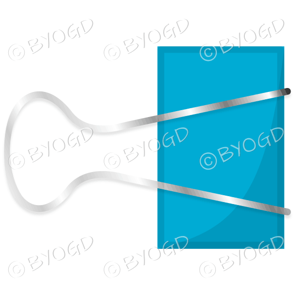 Light Blue paper clip fastener for your desk