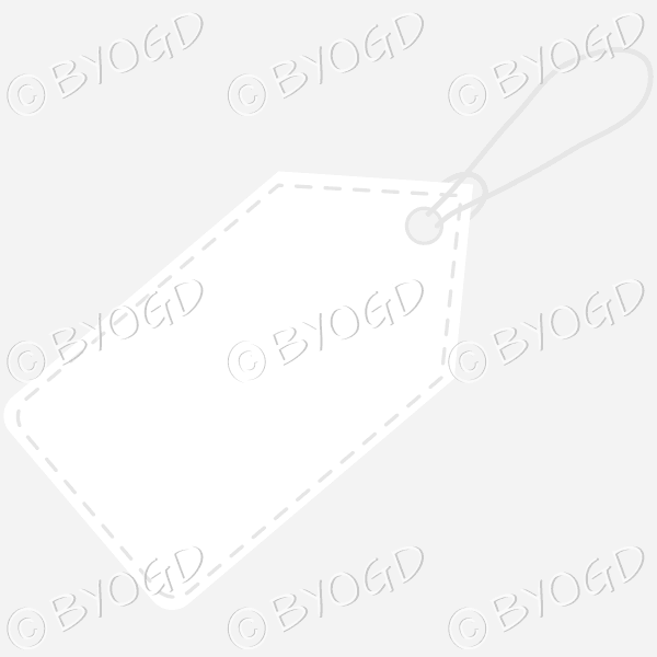White swing tag to show your sale offers.
