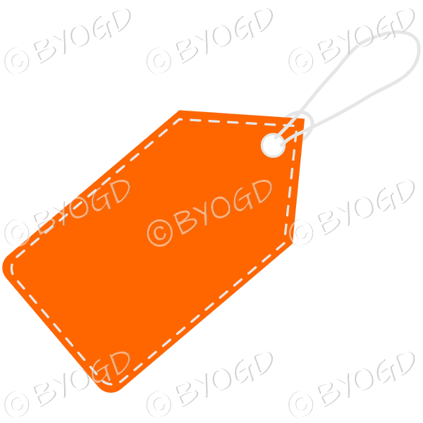 Orange swing tag to show your sale offers.