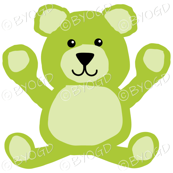 Green Designer Teddy Bear