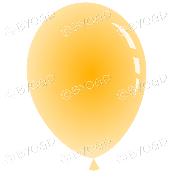 Orange party balloon.