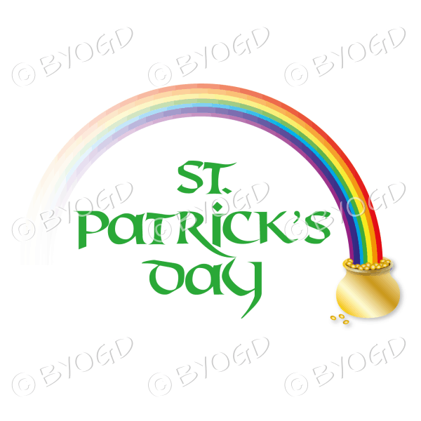 St Patrick’s Day Rainbow and pot of gold