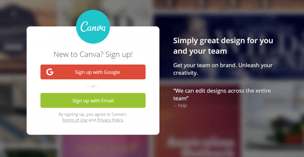 How to open a free Canva account ⋆ Be Your Own Graphic Designer