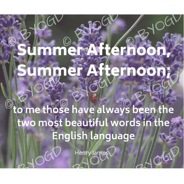 Quote image 132: Summer Afternoon, Summer Afternoon