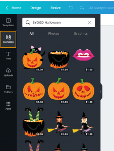 BYOGD Halloween on Canva