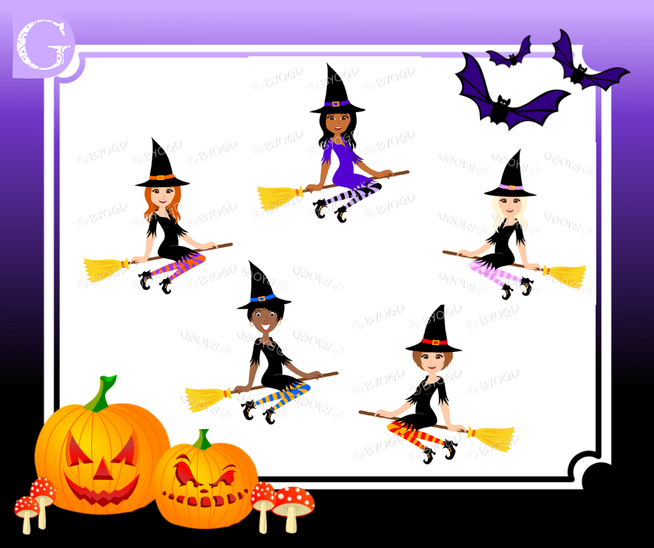 Bewtiching Witches - Halloween Images