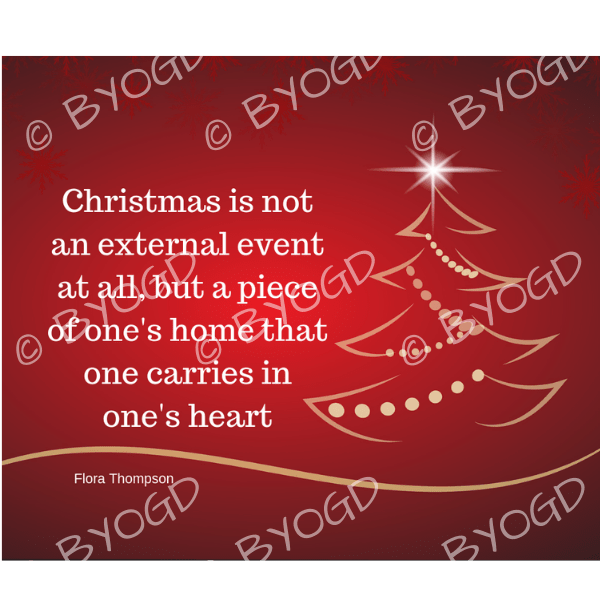 Quote image 238: Christmas is not an external event at all