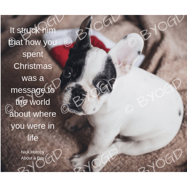 Quote image 245: It struck him that how you spent Christmas