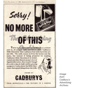 Cadburys Wartime Advertising