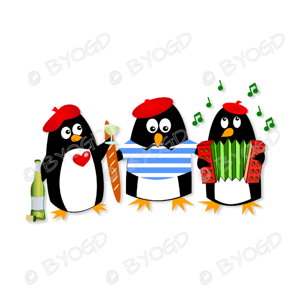 Christmas Penguins: 3 French Penguins singing