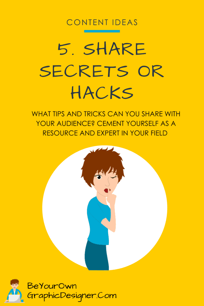 Share secrets or hacks