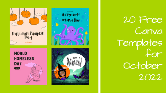 20 free October Templates